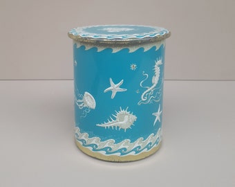 Vintage Sealife container/blik uit de jaren vijftig (zeldzaam item)