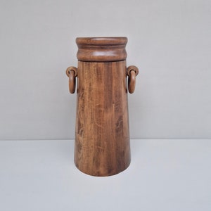 Vintage paraplu standaard/bak vervaardigd uit hout.