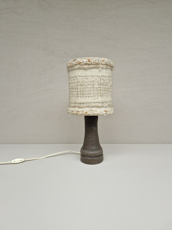 gemakkelijk nederlaag Typisch Vintage Tafellamp Van Keramiek Met Originele Lampenkap Uit De - Etsy