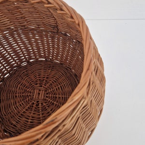 Vintage rotan opbergmand, jaren '70 image 6