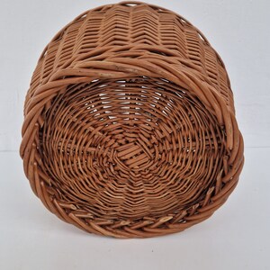Vintage rotan opbergmand, jaren '70 image 7