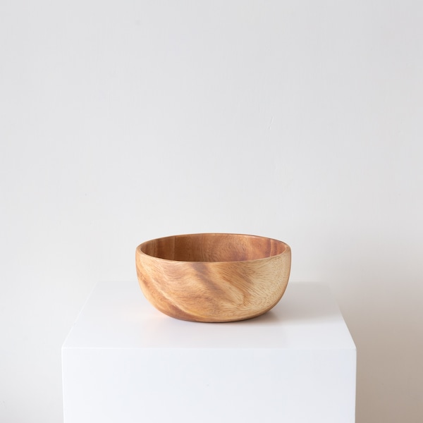 Japanese Acacia Wooden Bowl, Round Bowl, Fruit Plate Rustic Bowls, Living Room, Kitchen, Wood Bowls Handmade, Nesting Bowls Handmade