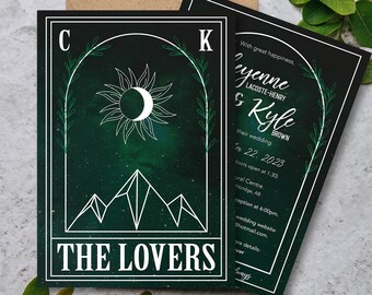 The Lovers Wedding Invitation