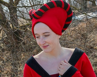 Escoffion - Female Medieval Headwear - Medieval Clothing For A Lady - 15th Century Hennin Hat - Renaissance & Tudor Headpiece - Wedding
