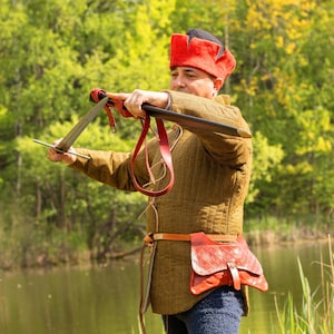 Dutch Gambeson - Diamond-Patterned Linen - 15th Century Clothing - Medieval Fashion For Men - Reenactment, LARP, SCA Historical Costume
