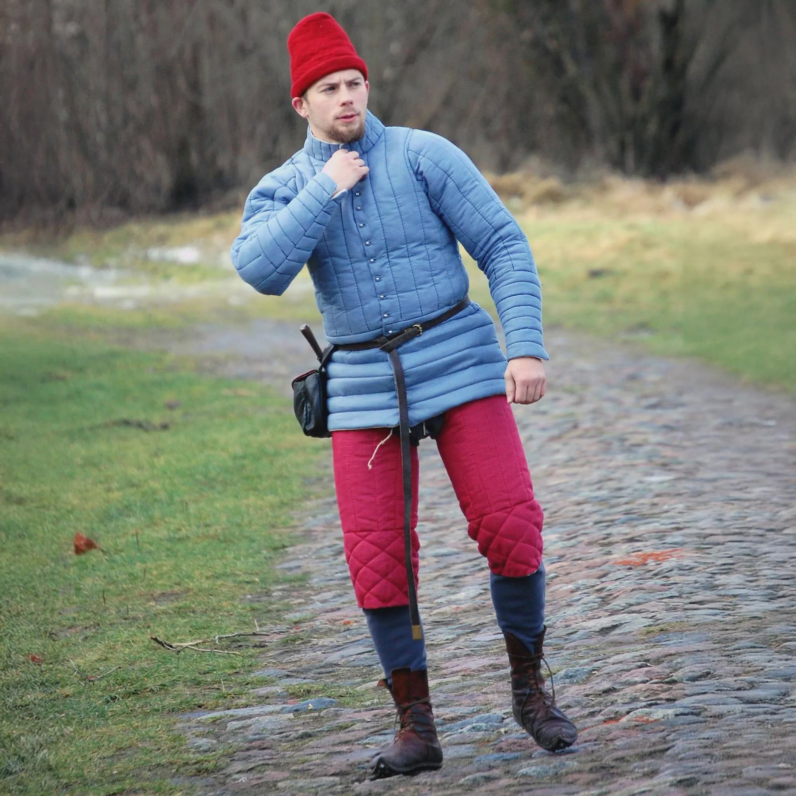 Knight Wool Padding Short Padded Chausses – Knight Quilted Legs - Men's Padded Legs - HMB ...