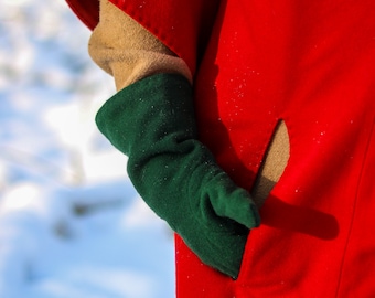 Medieval Three Fingered Gloves For A Lady - Women’s Woolen Gloves - Split Mittens - Handmade - Medieval Fashion - Medieval mittens