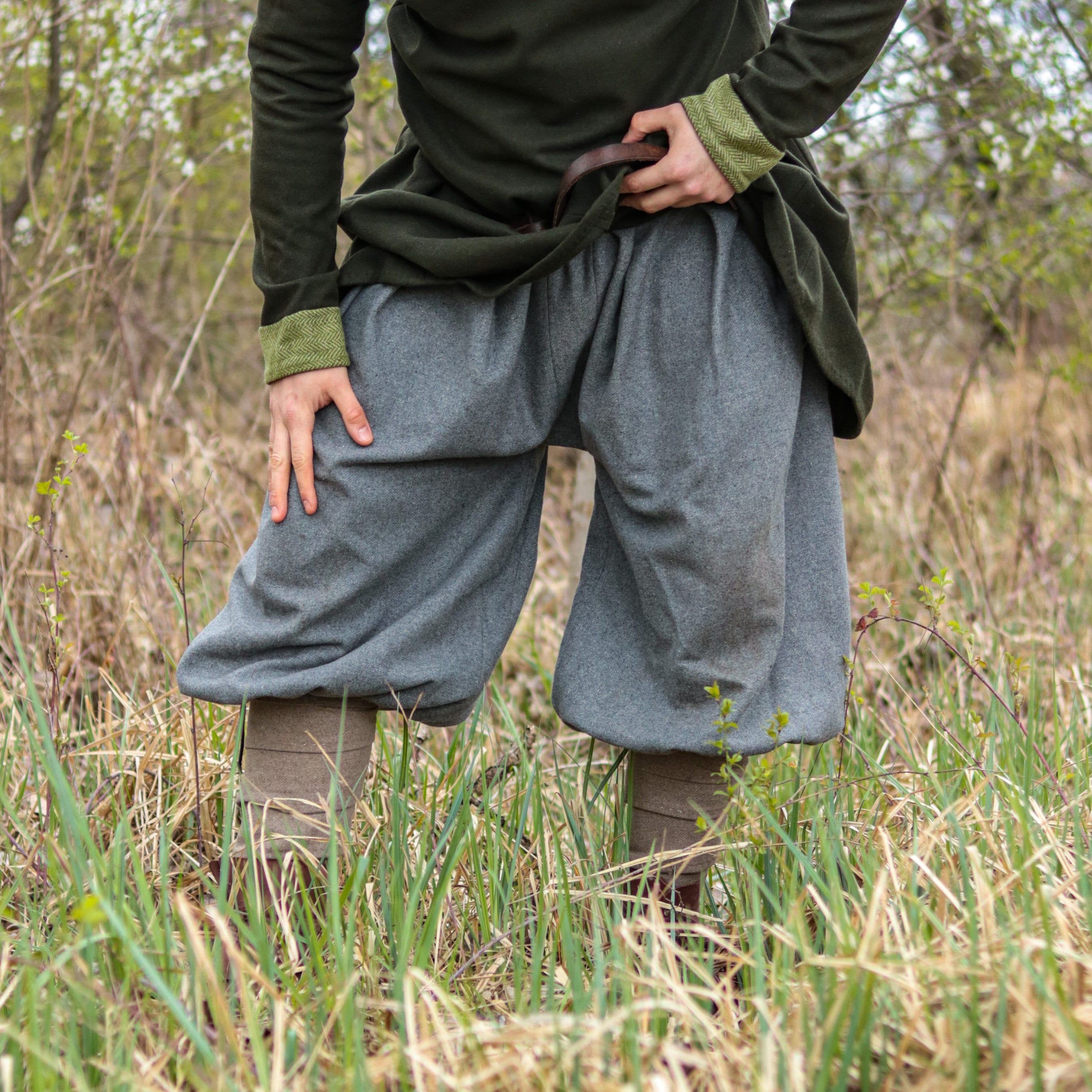 Hedeby Viking Baggy Pants - Early Medieval Woolen Breeches - Rus