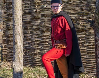Doublet - 100% Linen - Medieval Clothing For Men - Authentic Historical Fashion - 14th & 15th Century - LARP, Reenactment - Medieval Costume