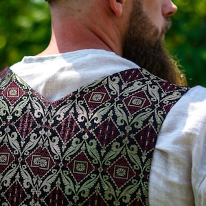 Herren-Leinenhemd Kleidung aus 100 % Leinen Vintage-Langarmhemd in Natur für den Sommer, mittelalterliches Reenactment, LARP Bild 6