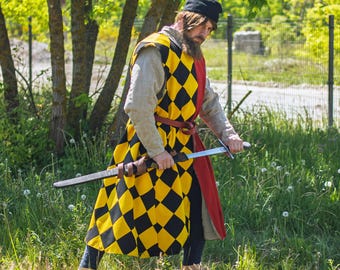 Over-Armor Tunic - Customizable Woolen Tabard - Over-Tunic - Armor Surcoat - LARP Costume - Reenactment, SCA, Medieval Combat