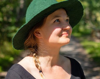 Medieval Felted Hat - 100% Wool - Medieval Headwear - Historical Headgear - Medieval Clothing For Men And Women - Reenactment, LARP, Cosplay