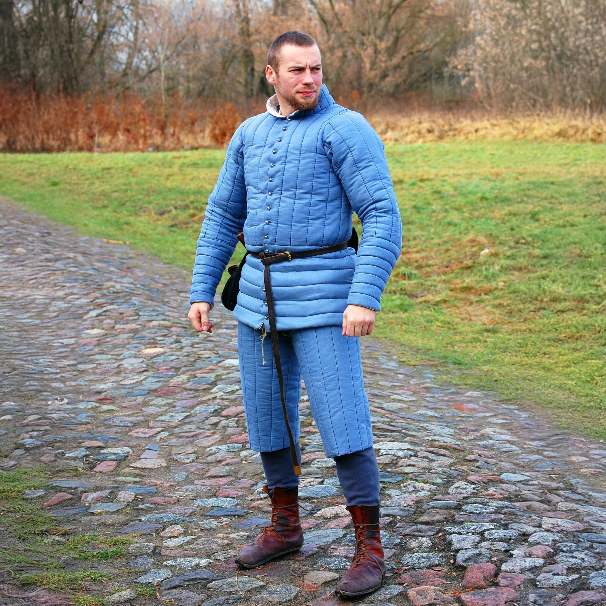 Short Padded Chausses – Knight Quilted Legs - Men's Padded Legs - HMB ...