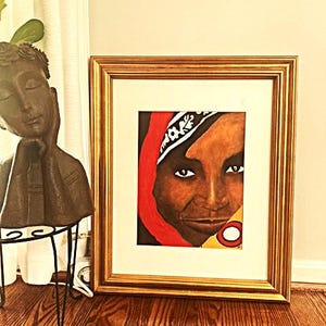 Moroccan Beauty Wall Art, Boho Chic Decor, Moroccan Style Print, Wall Hanging, Home Decor, Gift for Her