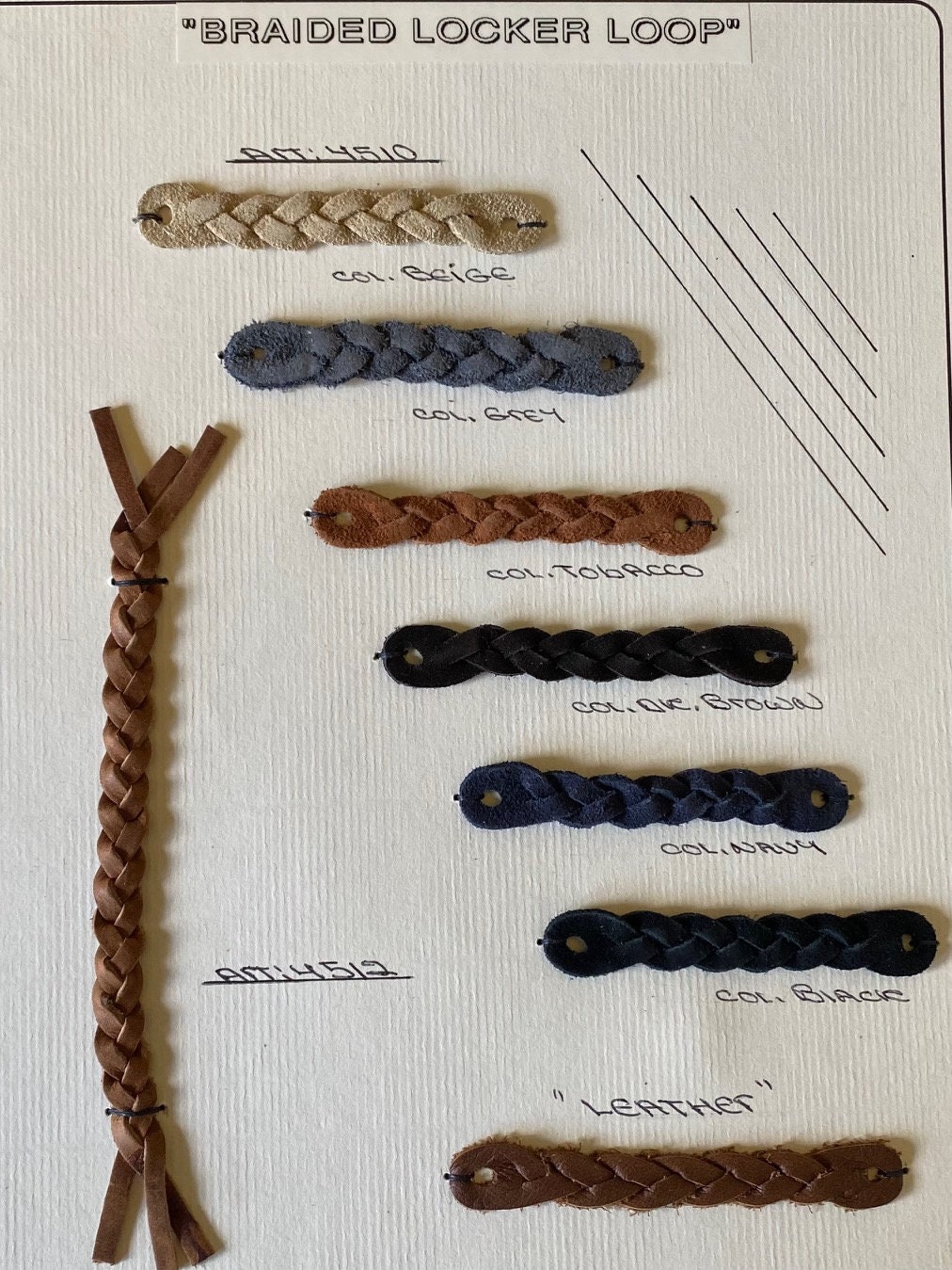 Loop Style Loop Into Luxury With Leather & Suede Braided Locker Loops. Elevate ...