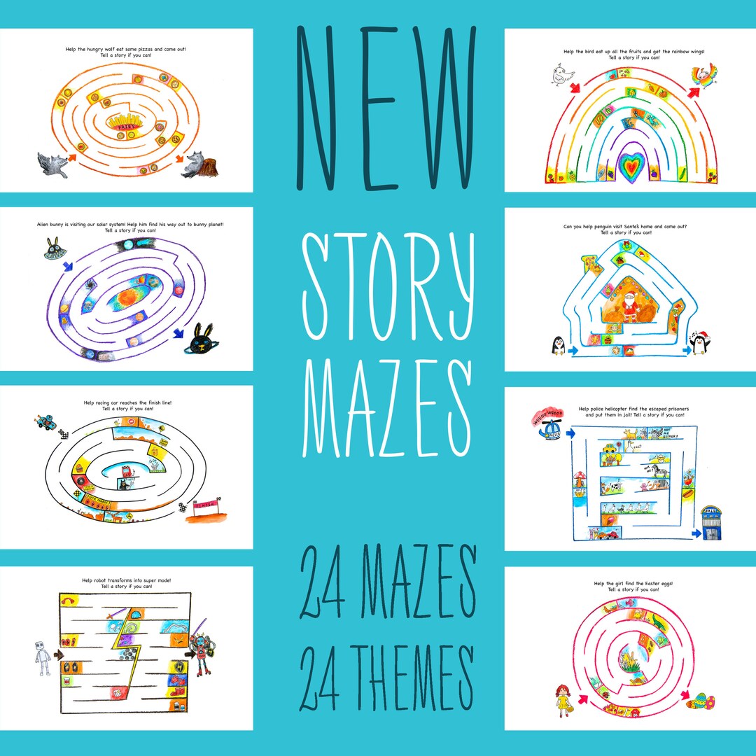Mazes for kids printable mazes for kids maze for kids maze etsy