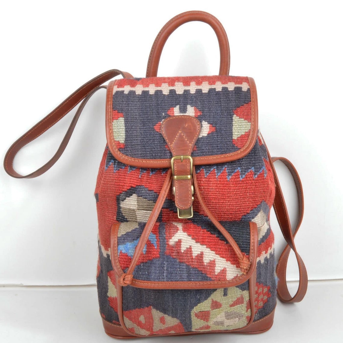 Kilim Backpack Backpacks Kelim Backpack Turkish Backpack Etsy
