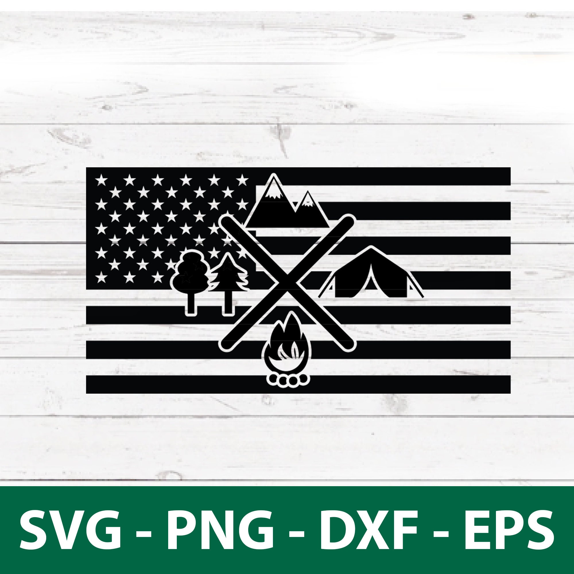 Camping Flag SVG Camping Flag PNG Camping Flag Dxf Camping | Etsy