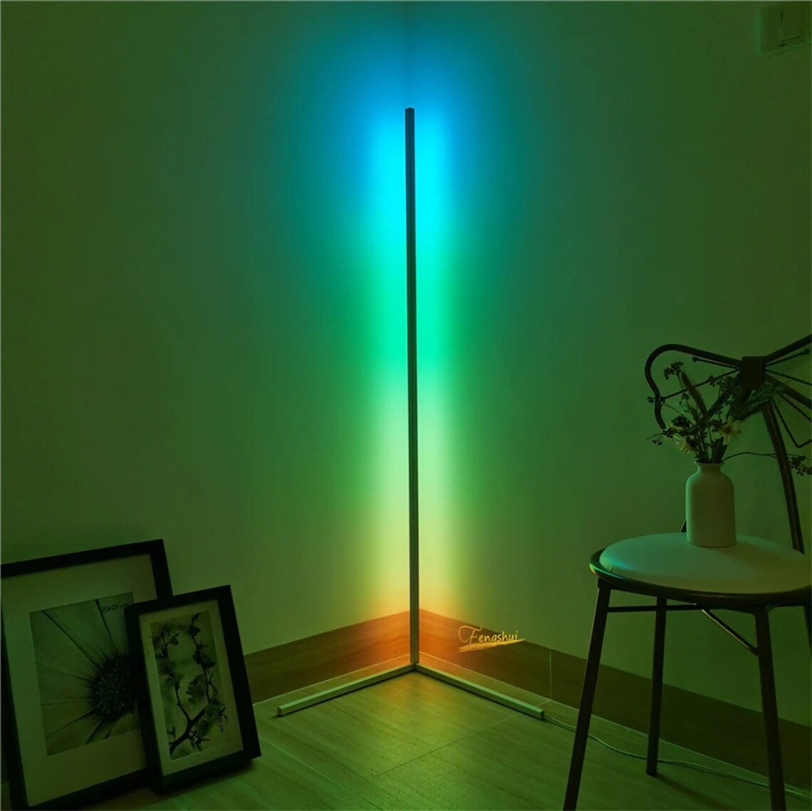 Nordic RGB LED Floor Lamp LED Floor Light Colorful Bedroom Etsy