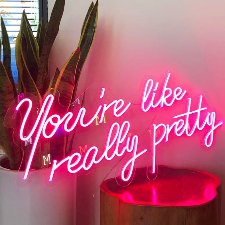 Customized Flex Led Pink Light 12V Best Set Acrylic Neon Sign Etsy