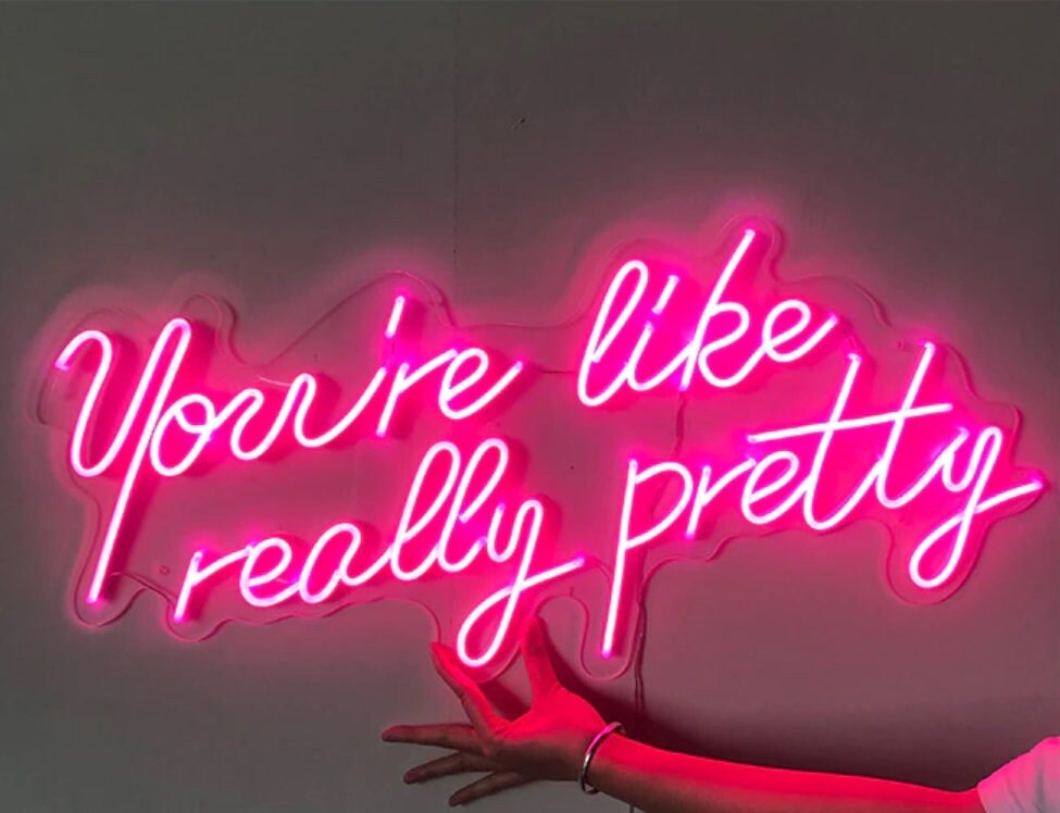 Customized Flex Led Pink Light 12V Best Set Acrylic Neon Sign Etsy