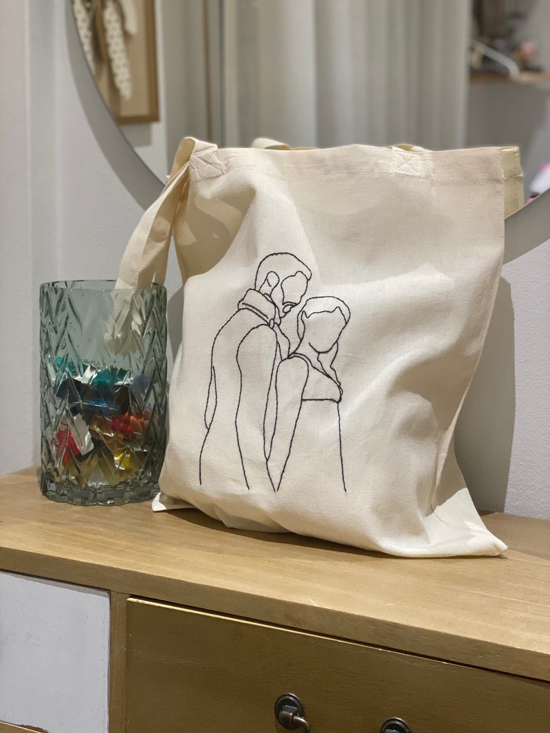 Hand-embroidered Tote Bag Bridgerton