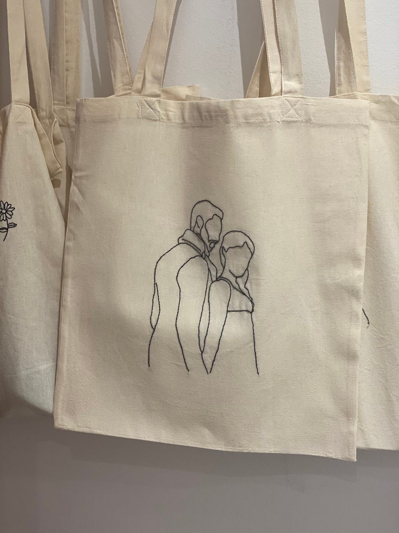 Hand-embroidered Tote Bag Bridgerton