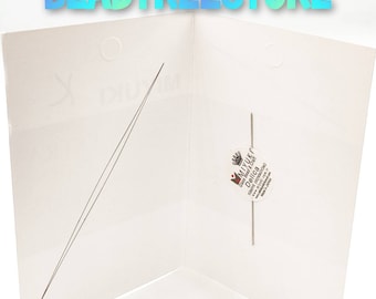 Miyuki big eye-kralennaald 55 mm (1 stuks) nylon rijgdraad, Miyuki Delica, Miyuki ronde kralen, sieradennaalden