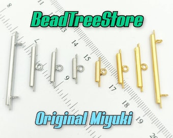 Miyuki-eindbuizen goud- of zilverkleur - Originele Miyuki-buiskoorduiteinden (2 stuks) kunnen worden gebruikt voor alle rocailles, miyuki-kralen