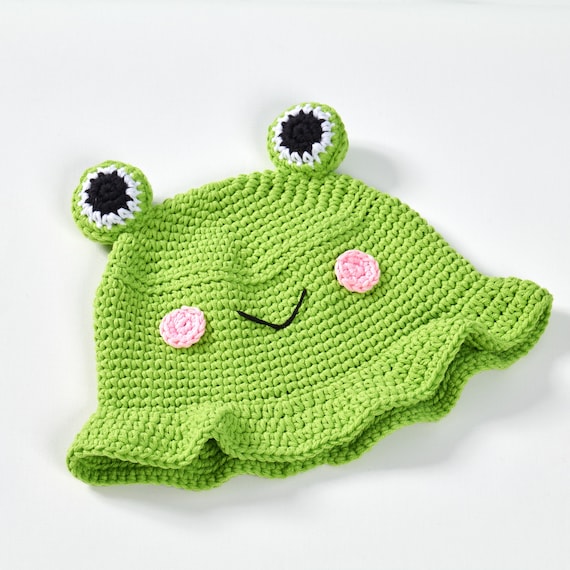 Cute Frog Bucket Hat Uncinetto Cappello fatto a mano / Froggy | Etsy Italia