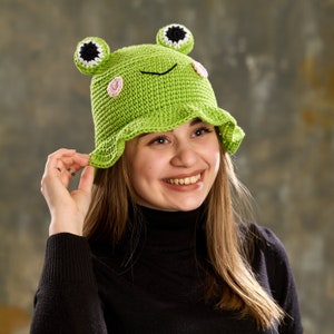 Pattern Only Frog Bucket Hat Crochet PDF Pattern - Etsy