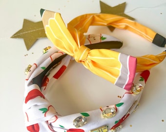 Back To School Headbands/Pencils/Apples/Kids/Adults/Jeweled/Teacher/Preschool/Kindergarten