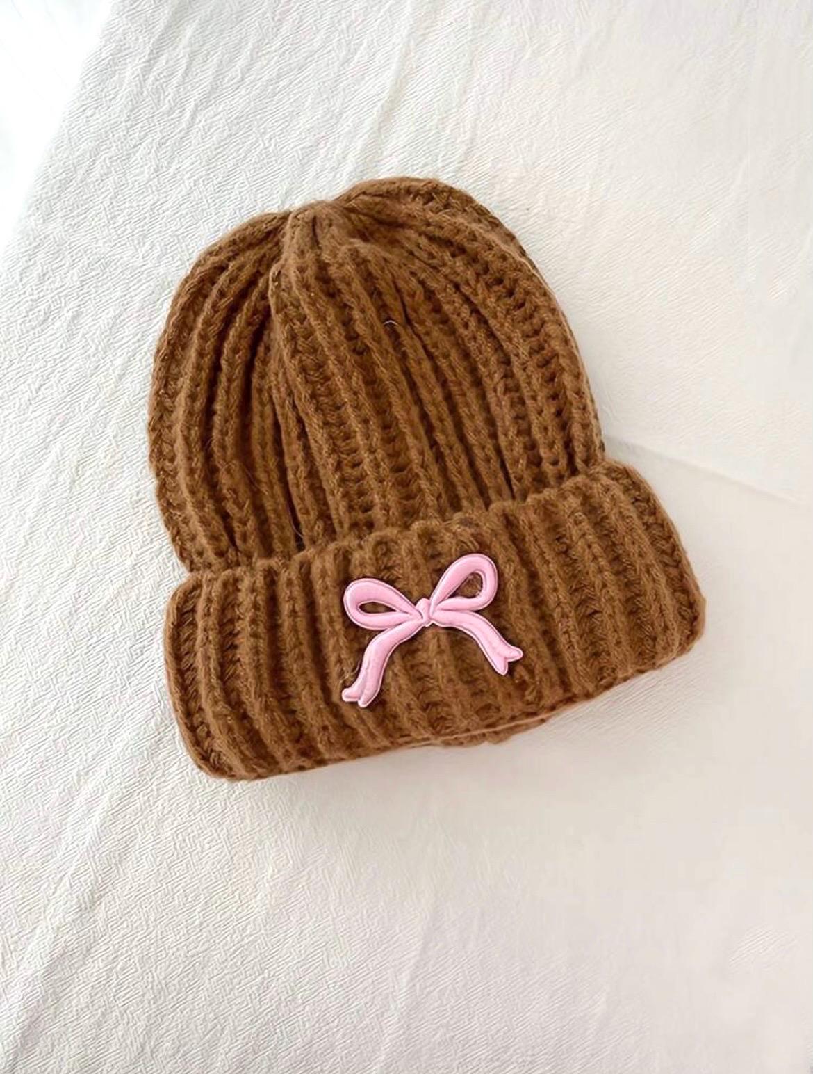 ?New Girly Bow Knit Beanie? Amour Bows Women main image 3