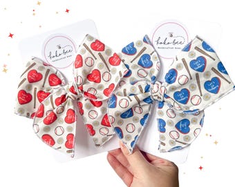 Angels & Dodgers Baseball Bows/World Series/Baby Headwrap/Girls/Baseball Opening Day/Womens/Toddler/Los Angeles