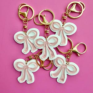 Small Pink Bow Keychains/Accessories/Women’s/Girlie/Coquette