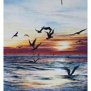 0101 birds ocean 6x8