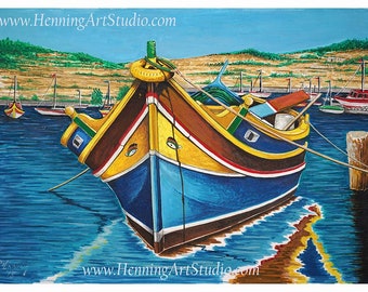 0113 Malta boat 11x8