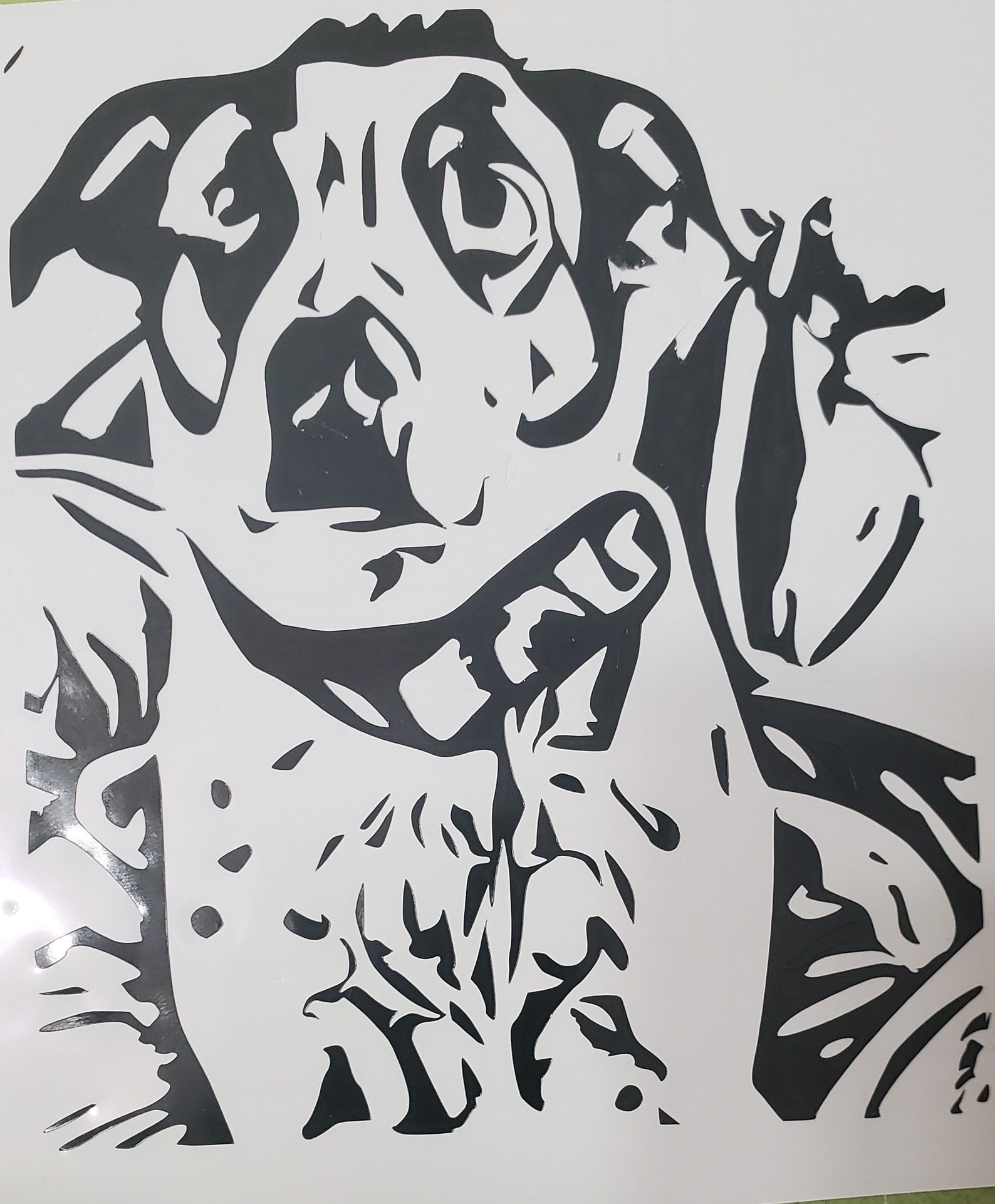 Vinyl Animals Decal Wood Ornament Etsy