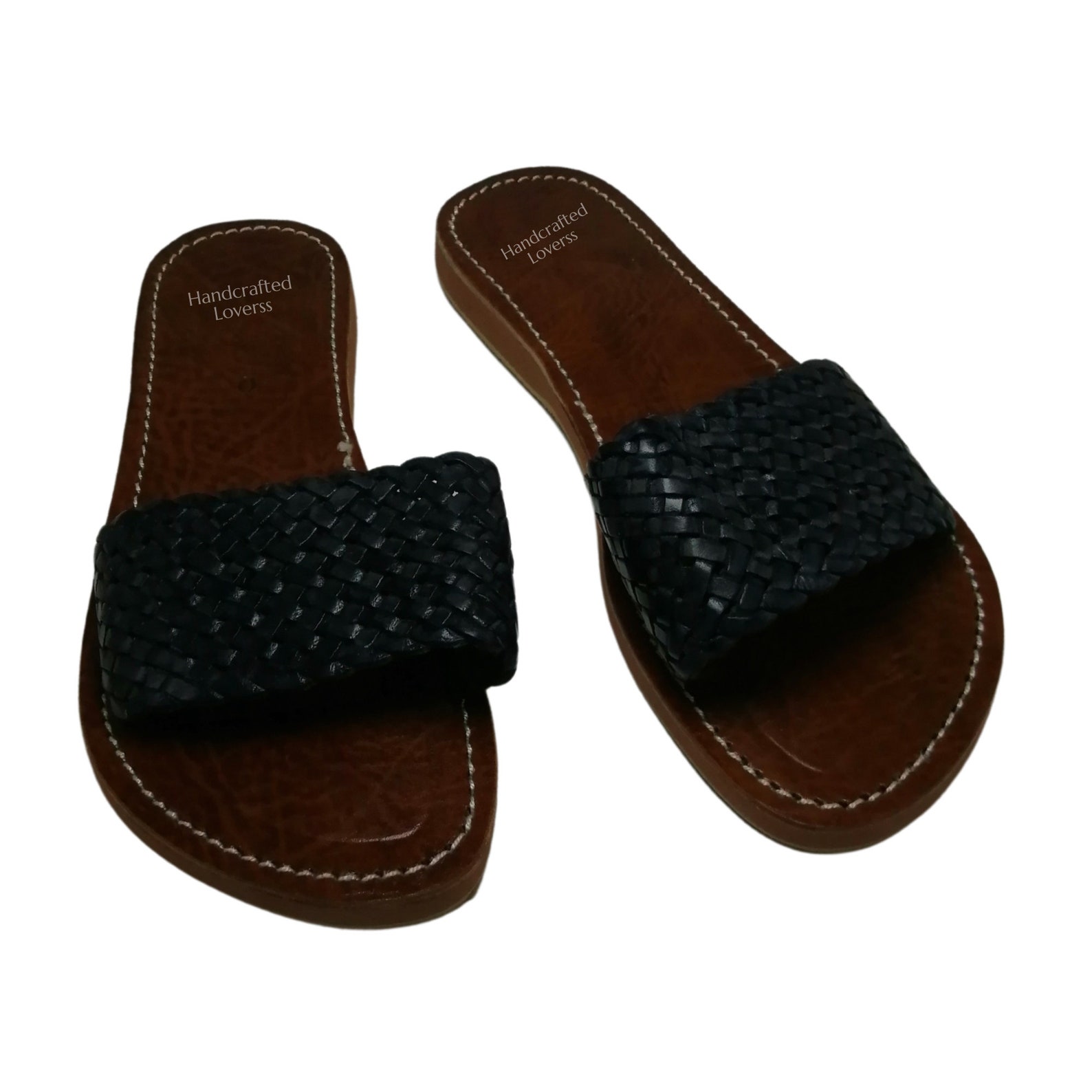 Leather Slippers for Women/woman Slipper/handmade Etsy