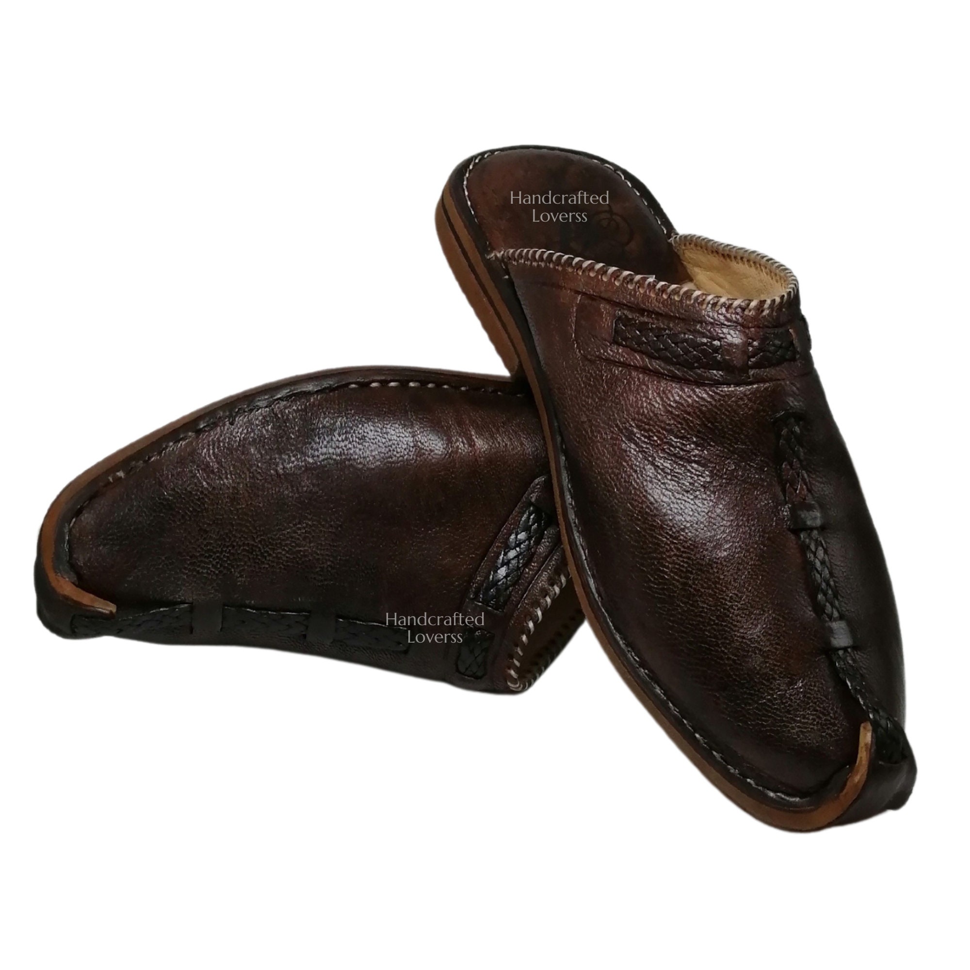 Zapatos Babuchas De Piel Zapatillas Amarillas Hombre Babuchas