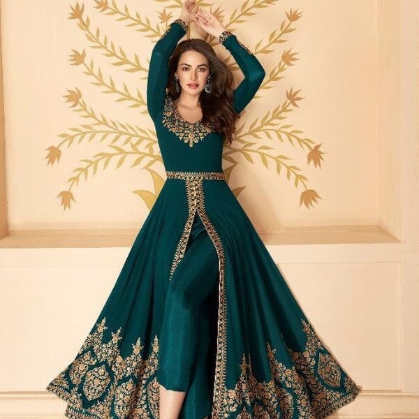 Wadding Wear Shalwar Kameez Pakistani Anarkali Gown Long Suits Party Wear Dresses Indian Designer Salwar Embroidered Ready Made Salwar Suit