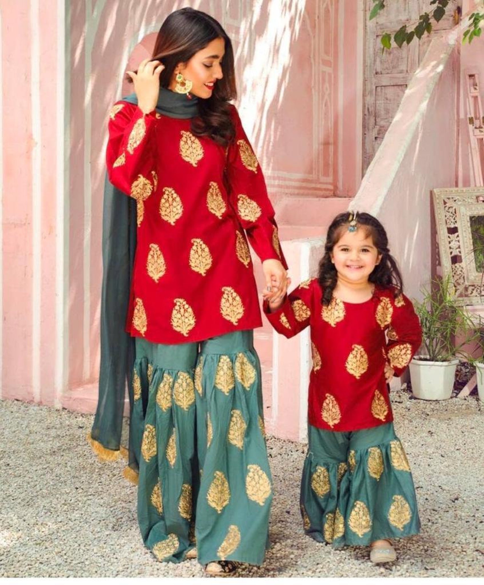 salwar kameez mother and daughter