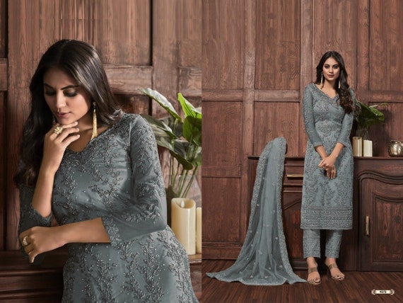 hiva vol-2 by ajraa georgette designer readymade party wear salwar suits  suits surat