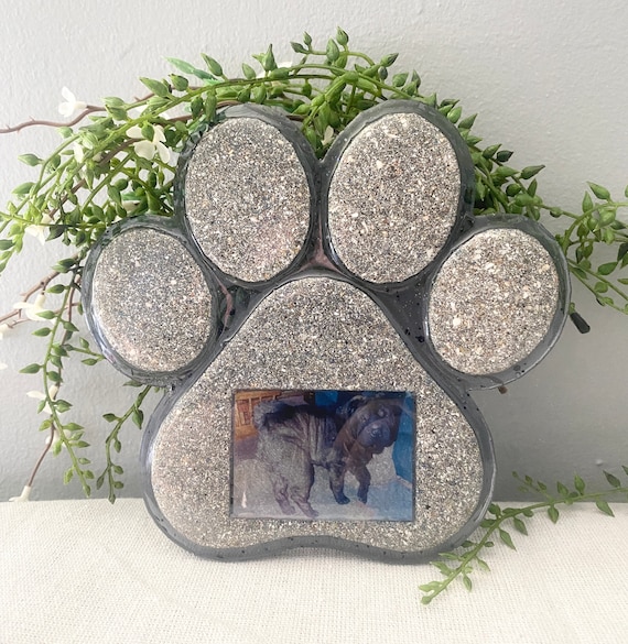 Custom Dog Memorial, Pet Memorial, Photo Memorial, Resin Keepsake