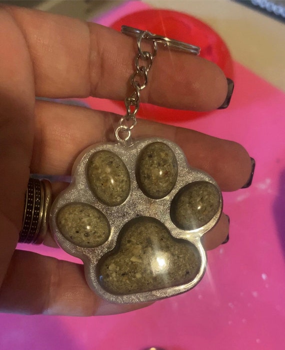 Custom Dog Memorial, Pet Memorial, Cat Memorial, Photo Memorial, Resin Keepsake, Pawprint, keychain, Sympathy Gift