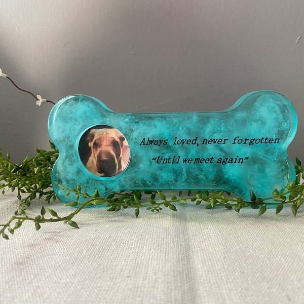 Dog Bone Resin Memorial Etsy