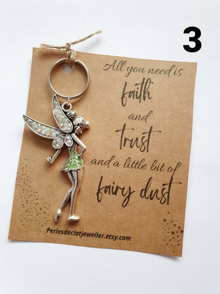 Tinkerbell Keychain Fairy Keychain Fairy Charm Fairy Etsy