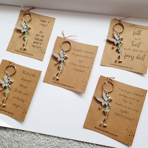 Tinkerbell Keychain, Fairy Keychain, Fairy Charm, Fairy accessory, Cute Gift, keyring for bag, bag charm, purse charm, Positivity Gift