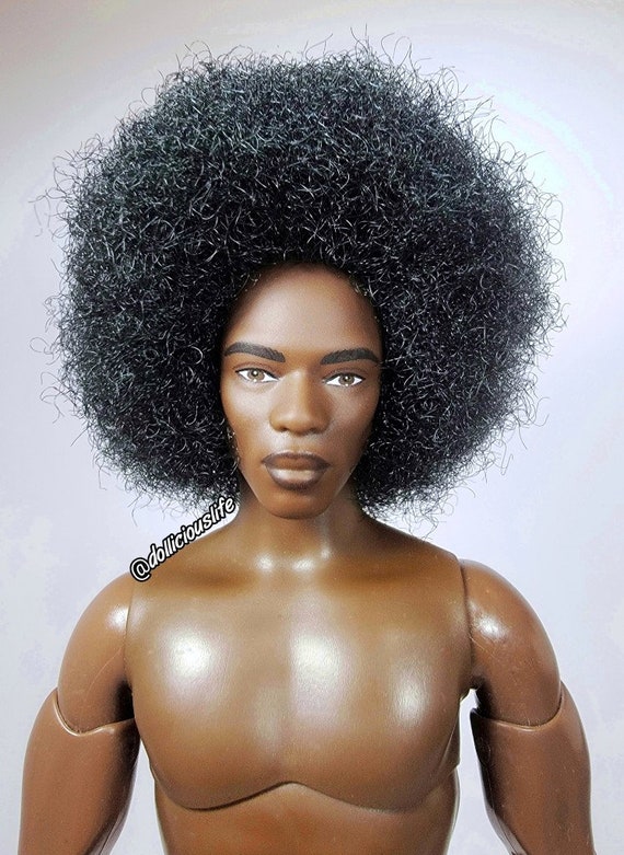 Barbie Looks AA Ken Doll Afro Customized -  Israel