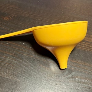 Foley Plastic Funnel, Mustard Yellow